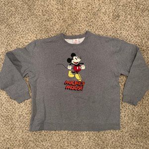 DISNEY STORE Mickey Mouse Gray Sweatshirt